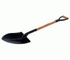 Pala de punta redonda con mango tipo C y empuñadura en YD (340 mm)