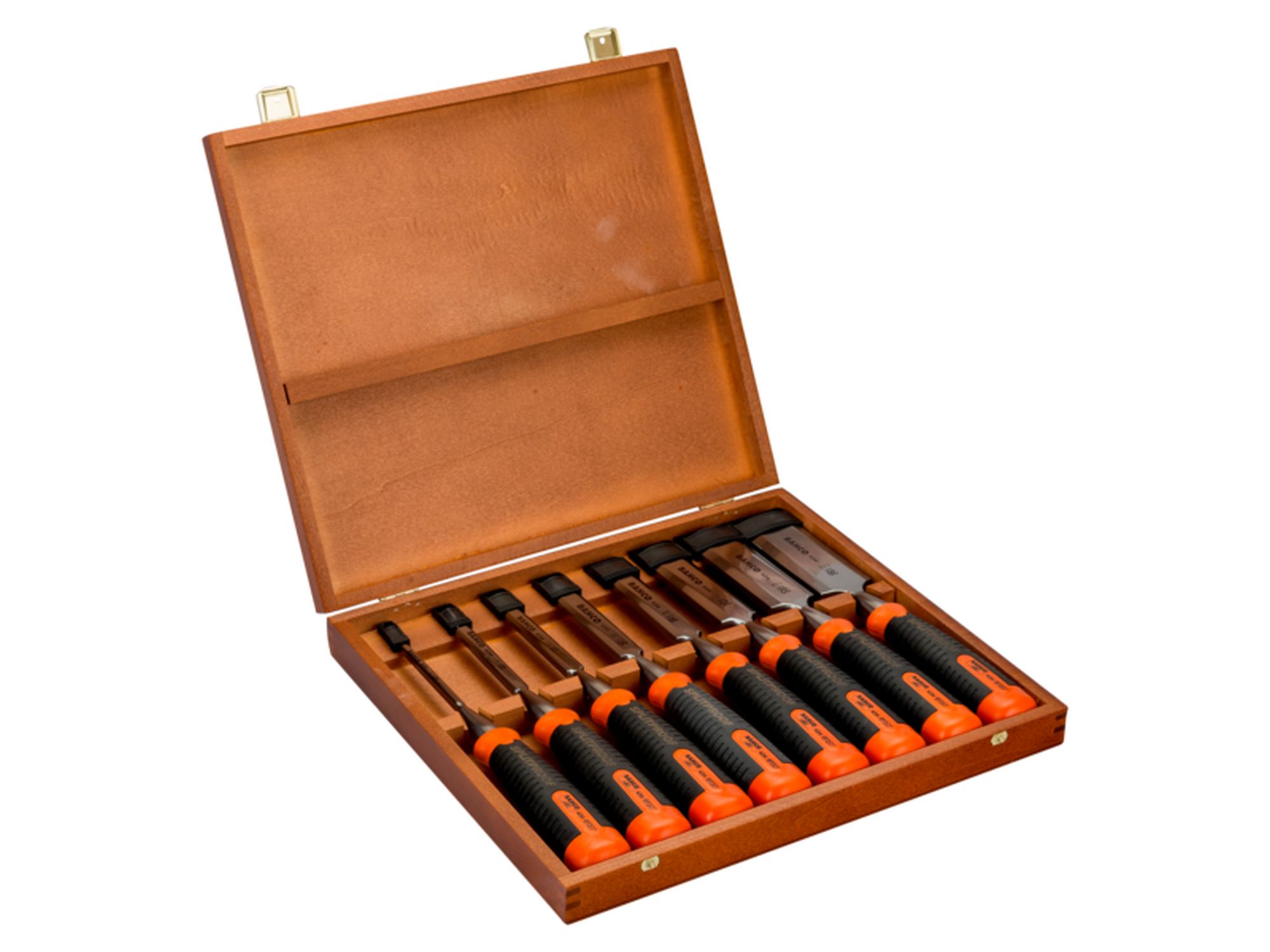 Juego de formones muy resistentes ERGO™ (8 piezas/caja de madera)