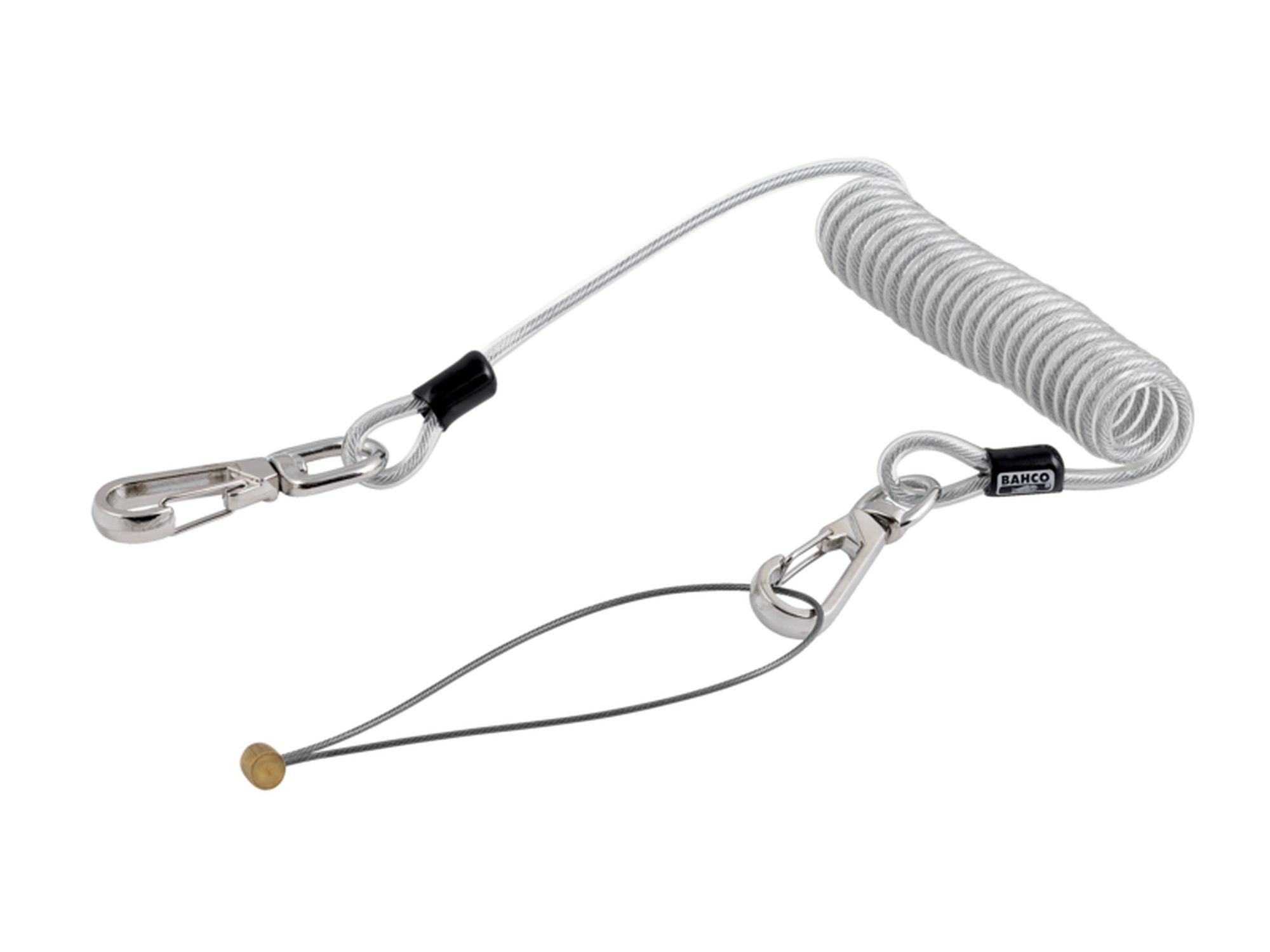 Lanyard en espiral con cadena de anillos de metal de 1,5 mm