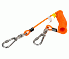 Lanyards en espiral con mosquetón giratorio para 3 kg de 1,7 m