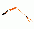 High Visibility Orange Strap Lanyards with Plastic Clip - 0.825m Extended Length