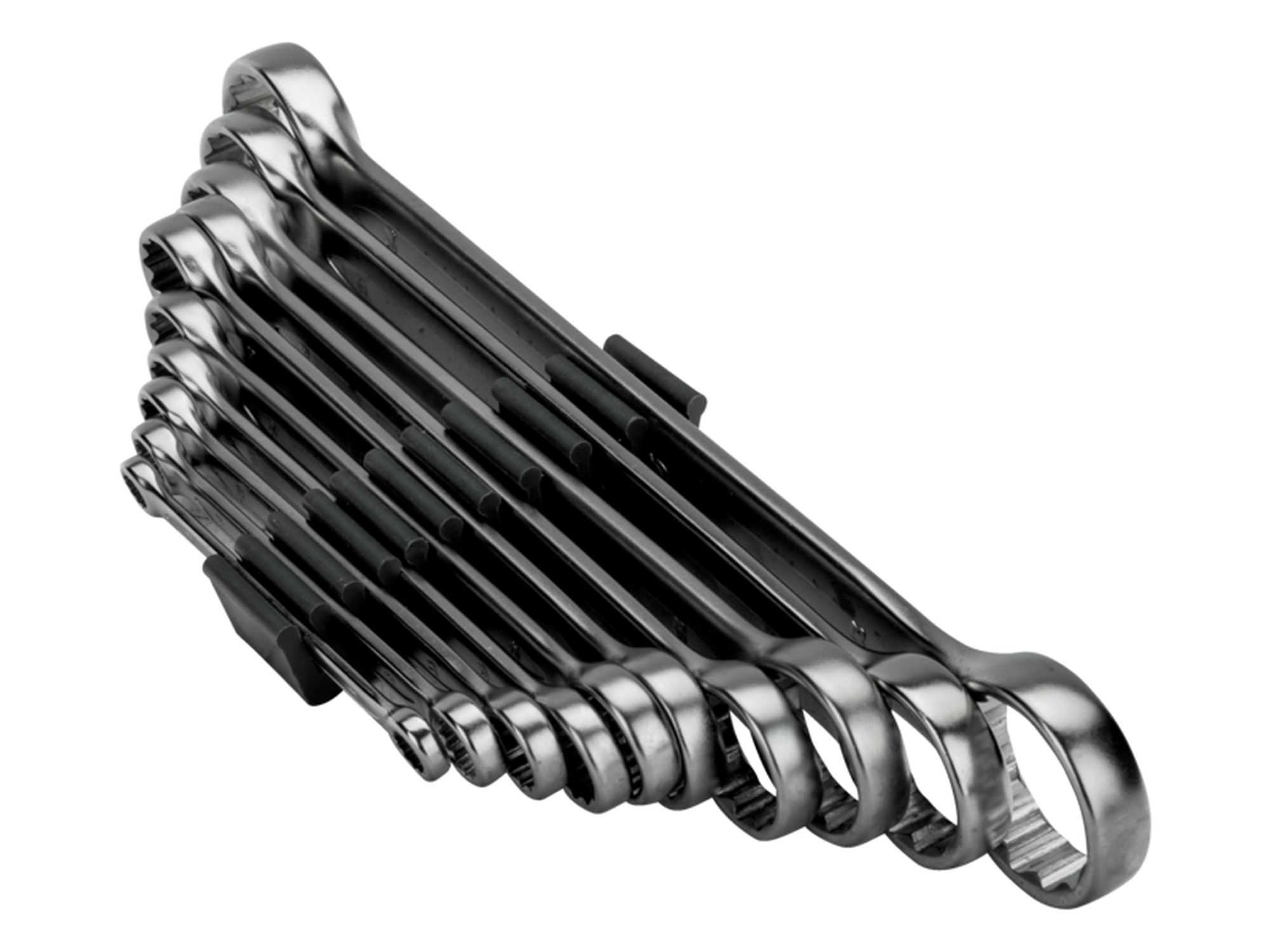 Juego de llaves de estrella de dos bocas planas métricas (10 piezas/clip de plástico)