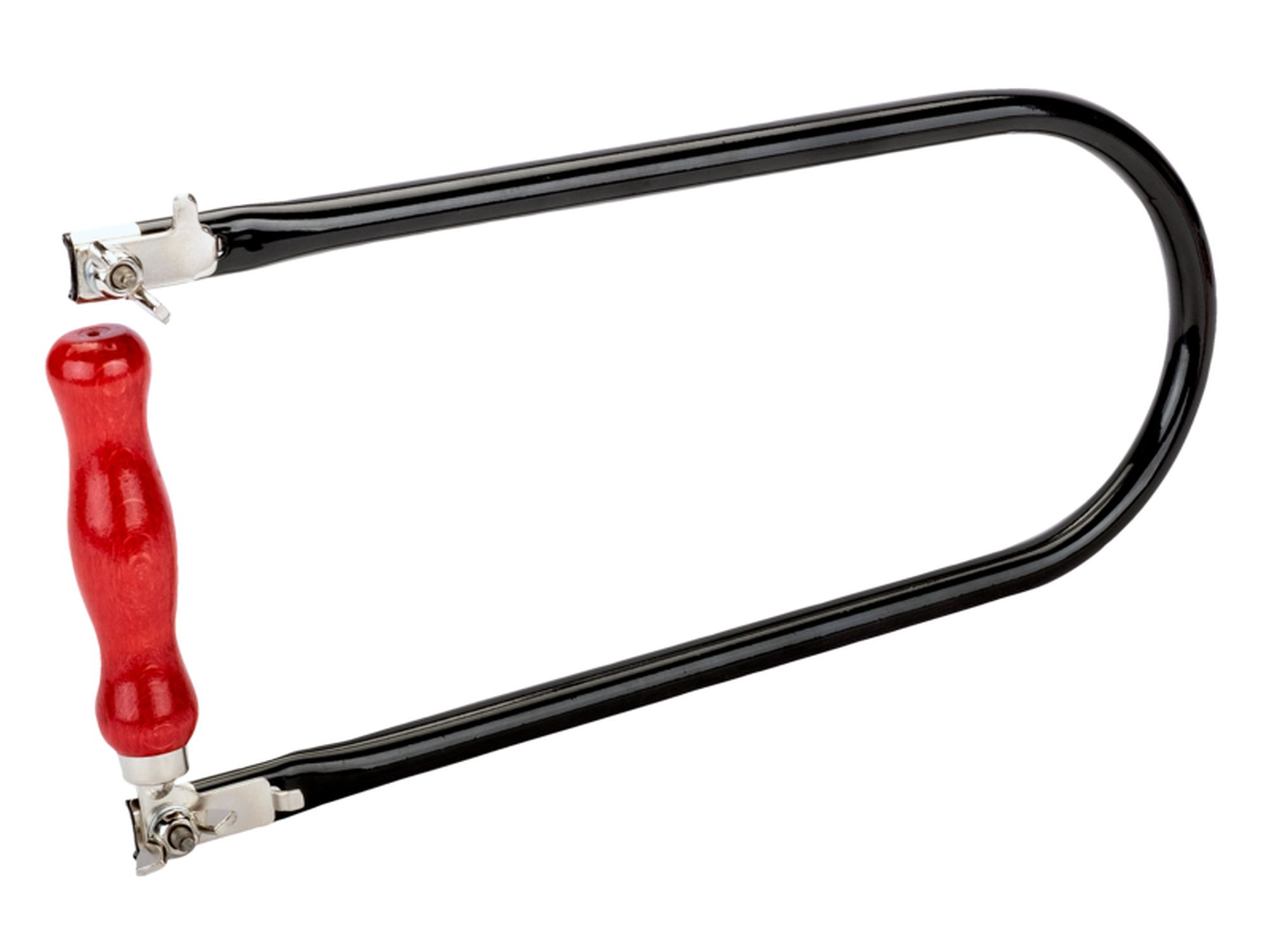 Arco de marquetería con marco y mango de madera, 130 mm