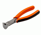 Alicates de corte frontal con mangos bi-materiales y acabado cromado de 160 mm