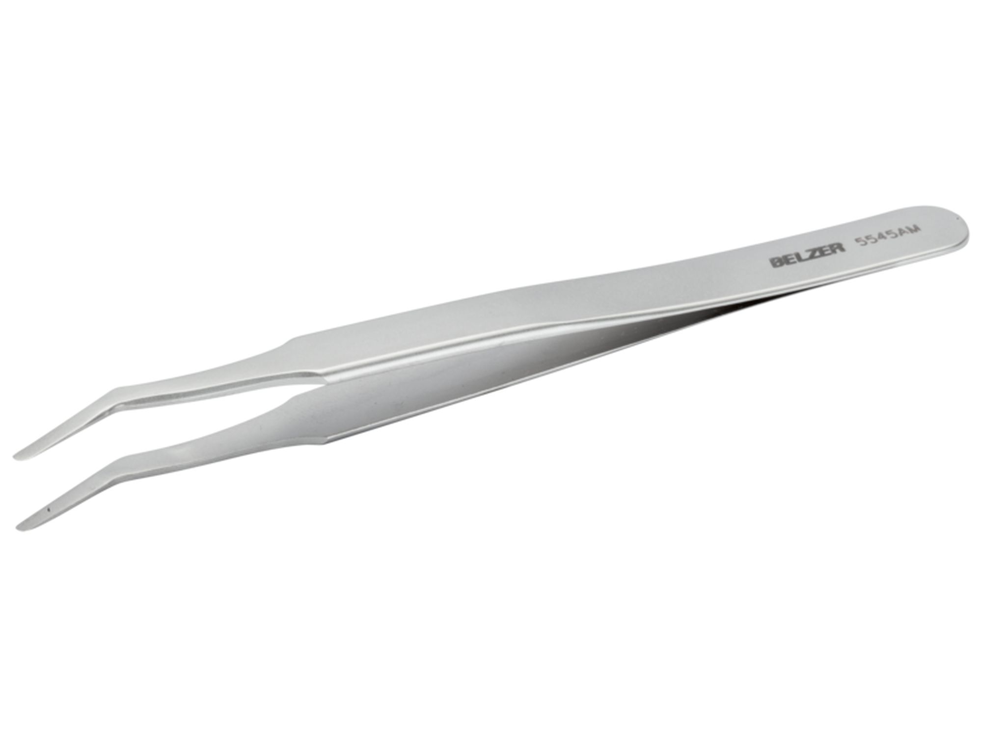 Pinzas SMD para la colocación de dispositivos planos con un ángulo de 60° y 120 mm