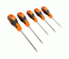 Juego de destornilladores TORX® con mango de goma (5 piezas)