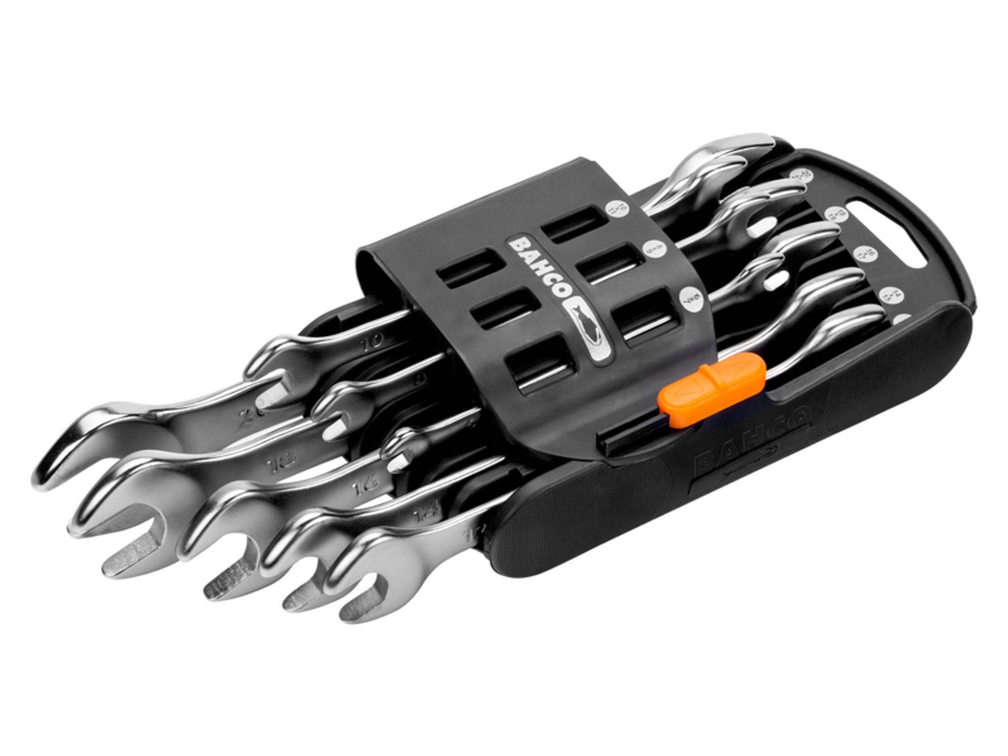 Juego de llaves fijas de dos bocas métricas (8 piezas/soporte de plástico)