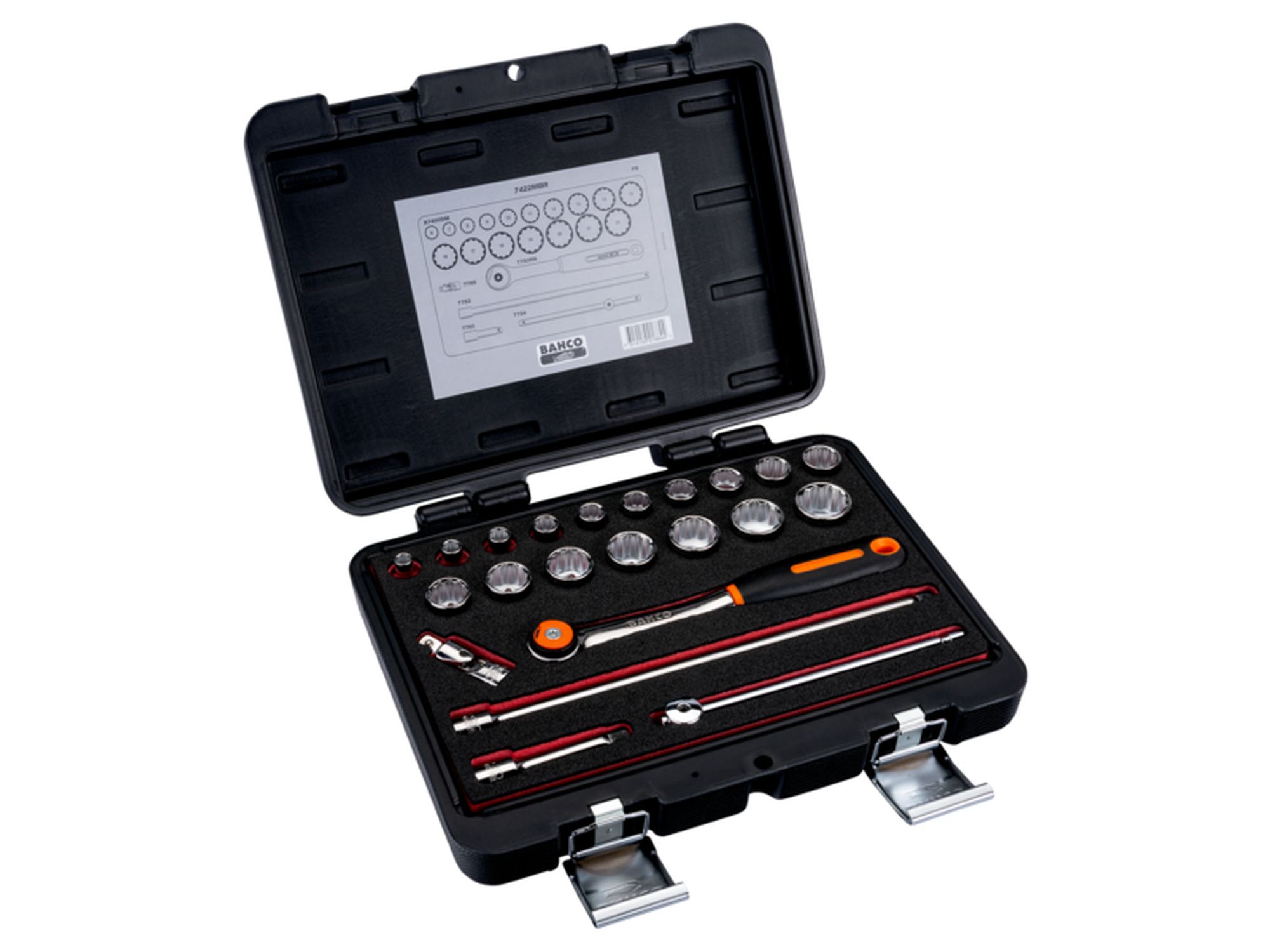 Juego de vasos con cuadradillo de 3/8