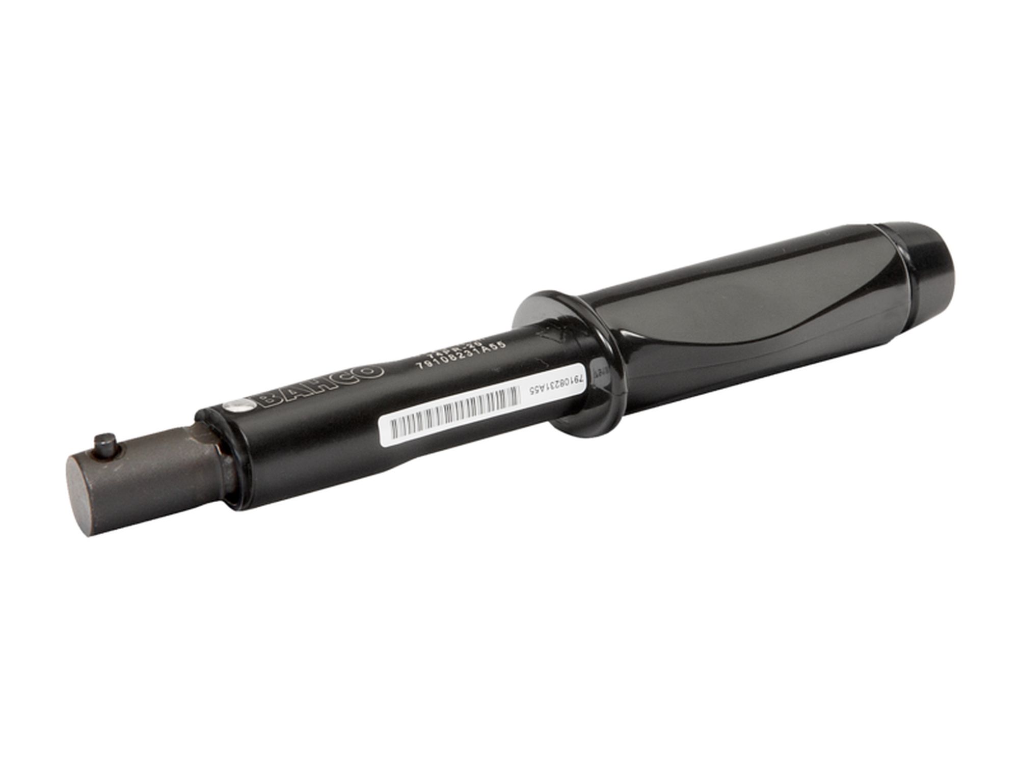 Llave dinamométrica mecánica prefijada con cabeza intercambiable de conexión cilíndrica y mango de plástico