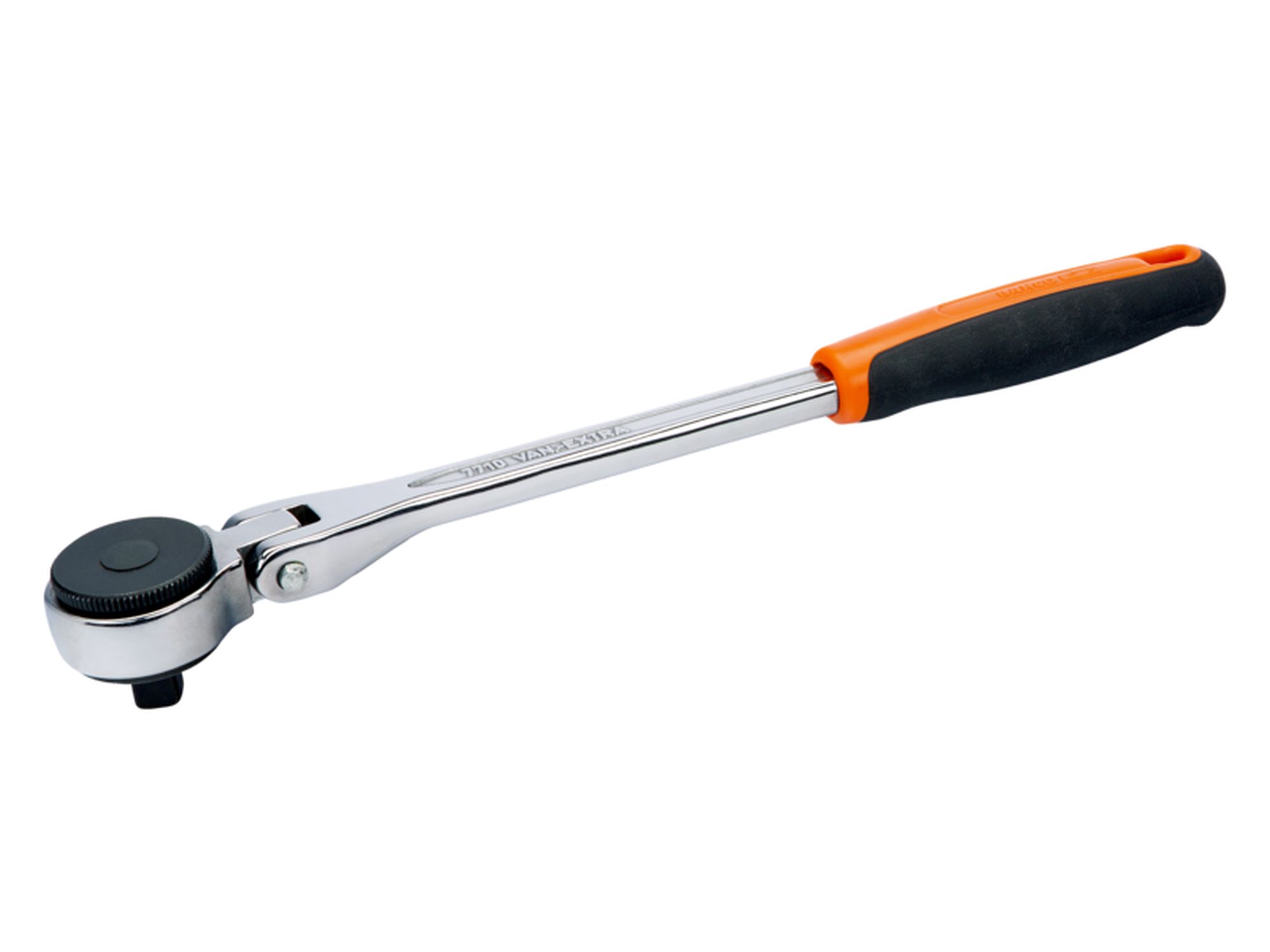 Carraca de cabeza reversible y articulada de 3/8