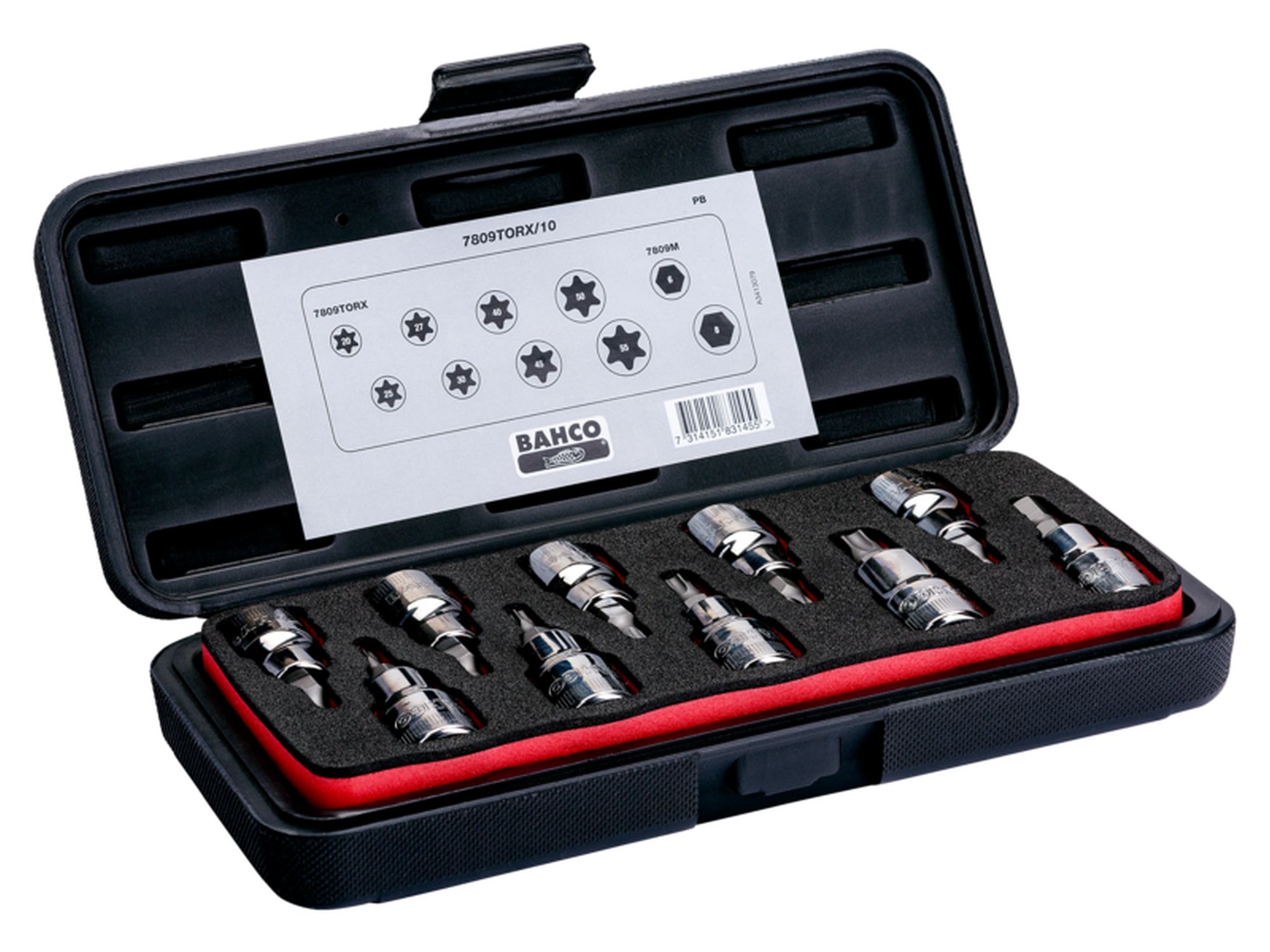 Juego de vasos con punta con cuadradillo de 1/2