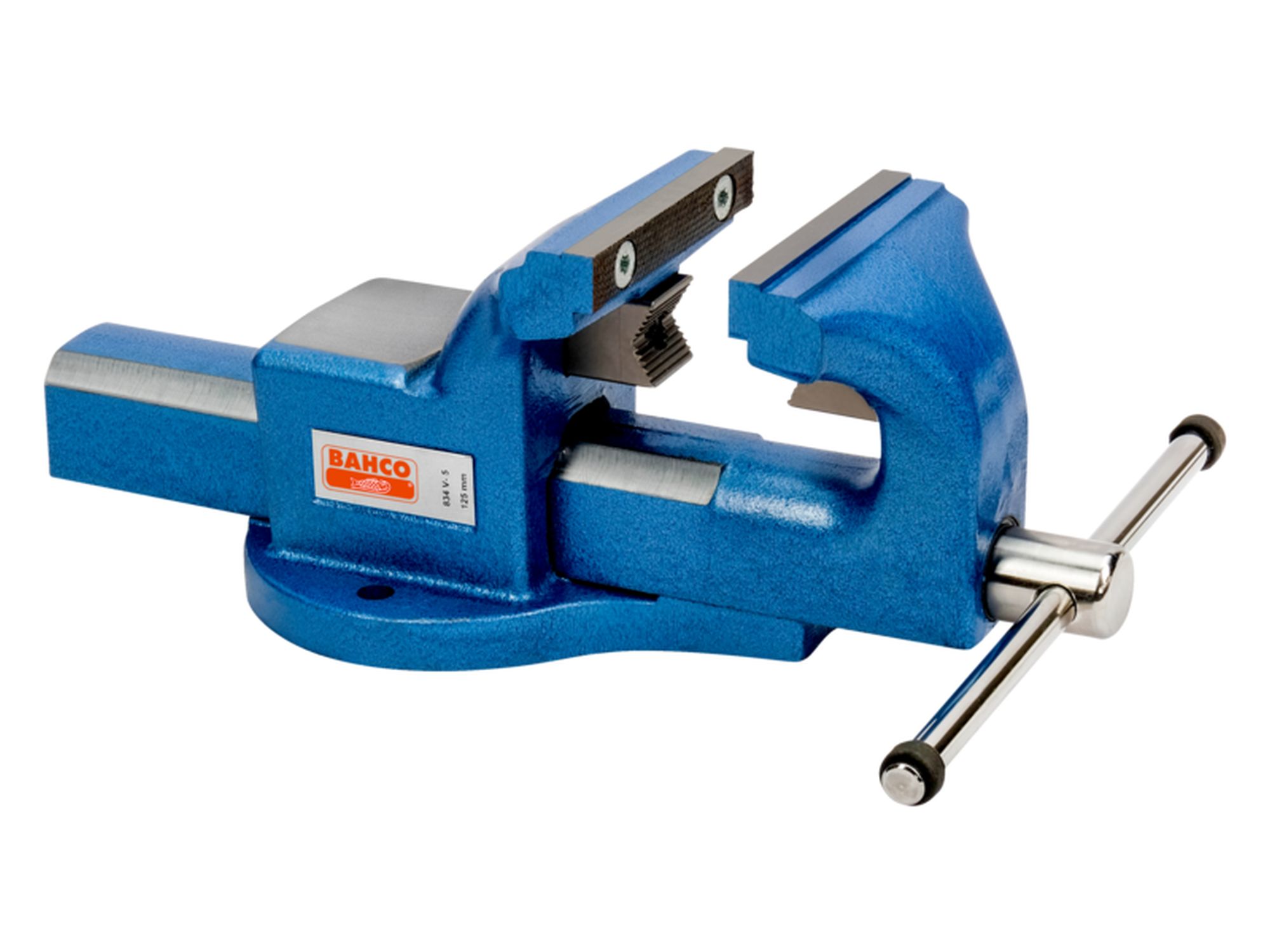 Tornillo de banco de guía cuadrada con mordazas intercambiables, 150 mm