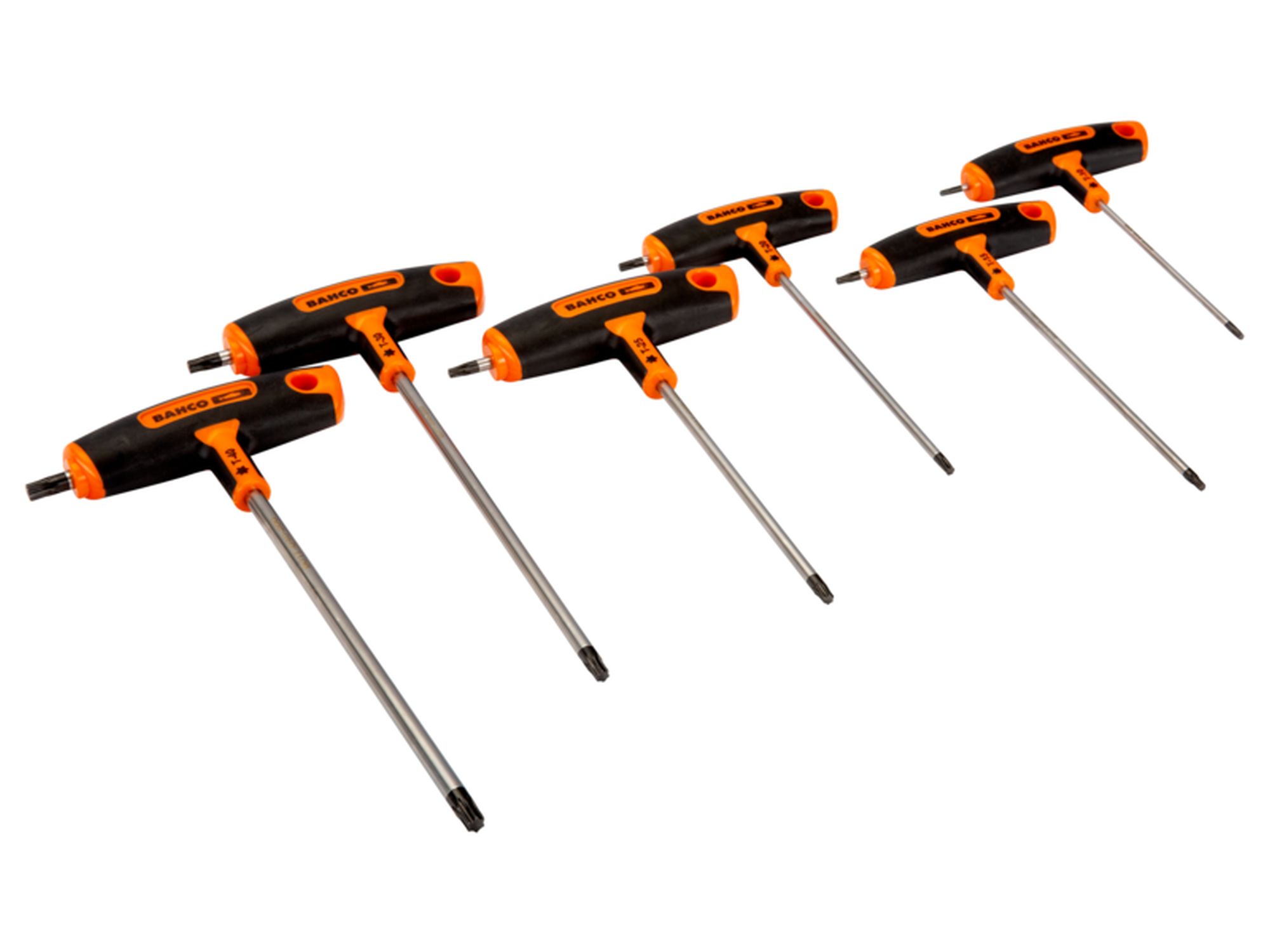 Juego de destornillador TORX® con mango en T, T10-T40 (6 piezas)