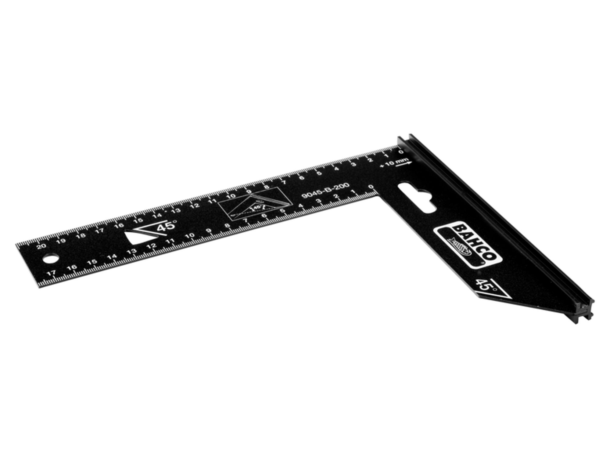 Escuadra de carpintero con hoja de acero, 300 mm