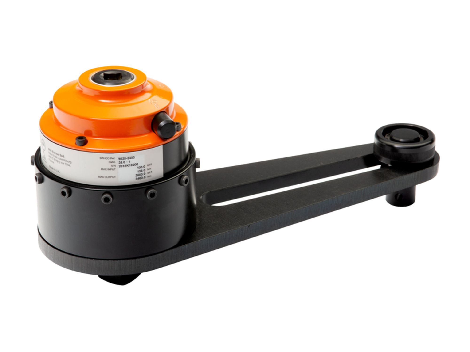 Multiplicador de par manual con placa de reacción