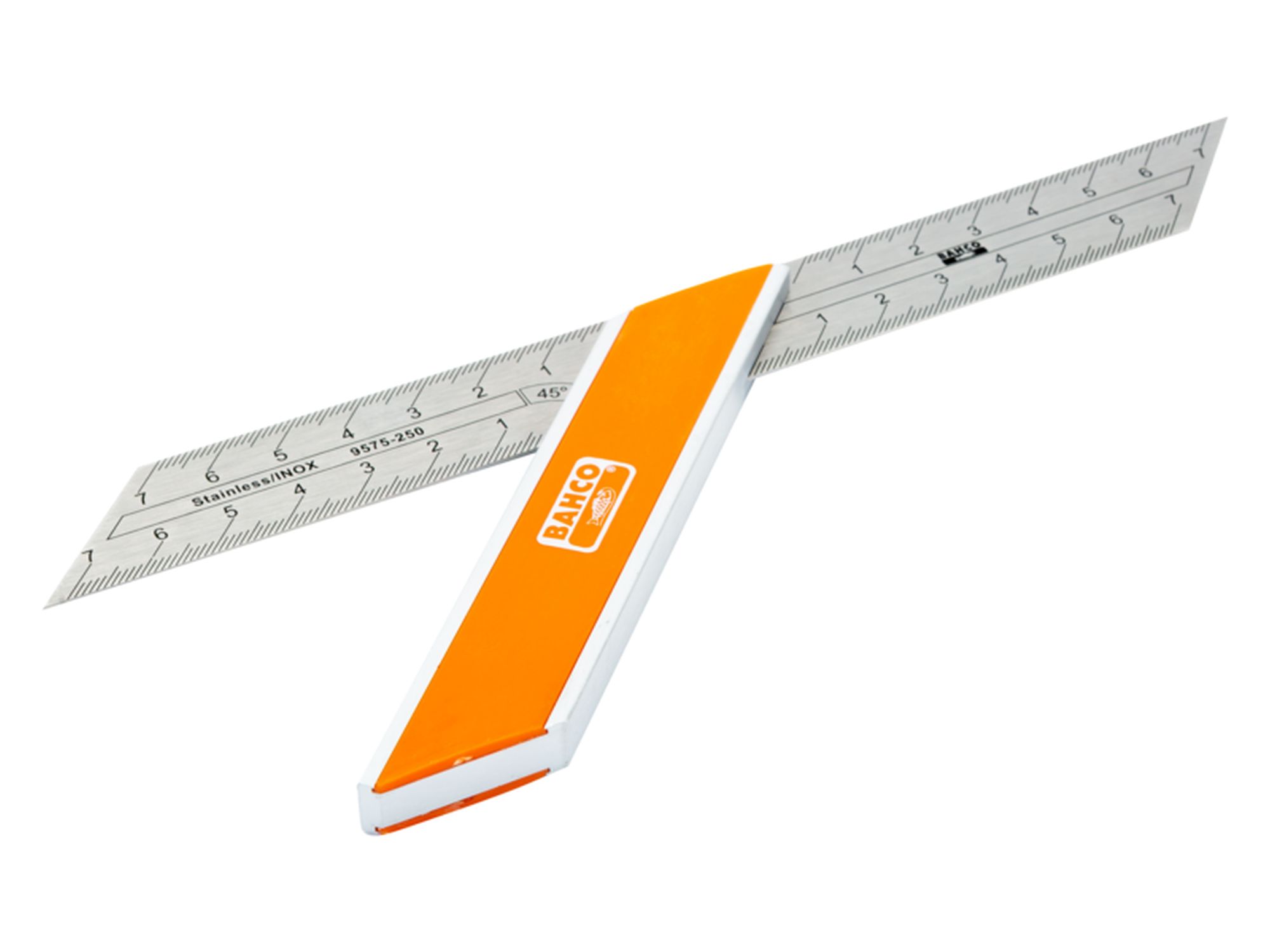 Escuadra biselada con hoja de acero inoxidable (250 mm)