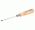 Destornillador de punta plana con mango de madera (1 x 5,5 x 100 mm)