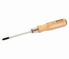 Destornillador Phillips con mango de madera (PH1 x 80 mm)