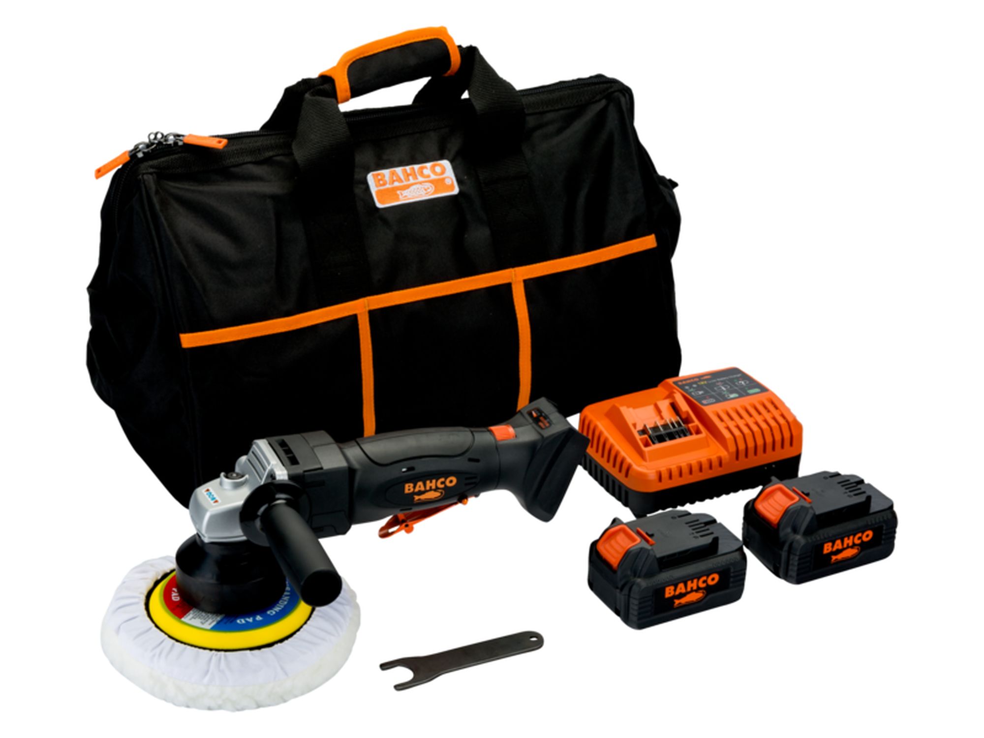 Kit de pulidoras angulares orbitales inalámbricas de 18 V con almohadilla de 5 