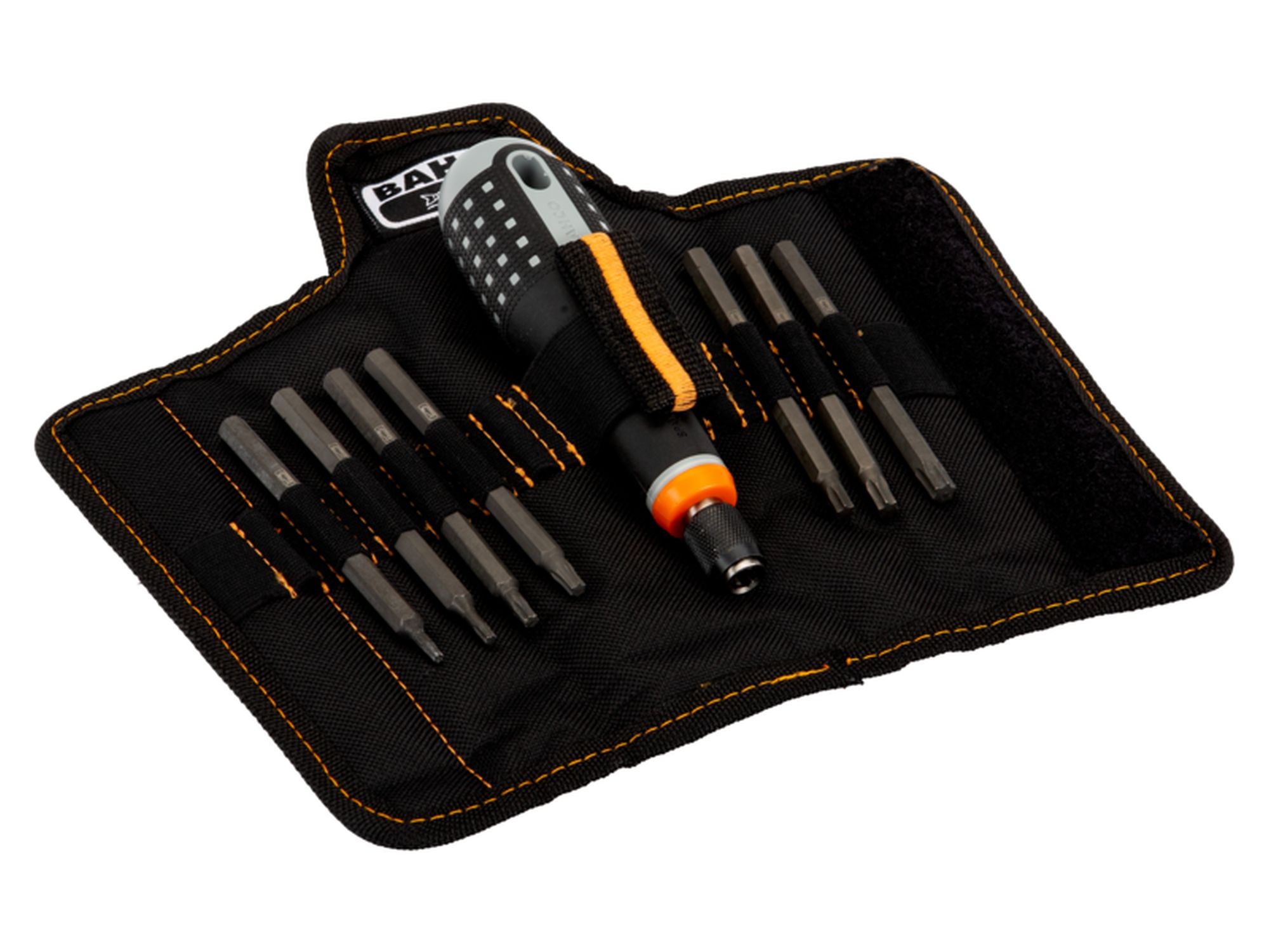 Destornillador ERGO™ con mango de goma y juego de varillas intercambiables TORX® (8 piezas)