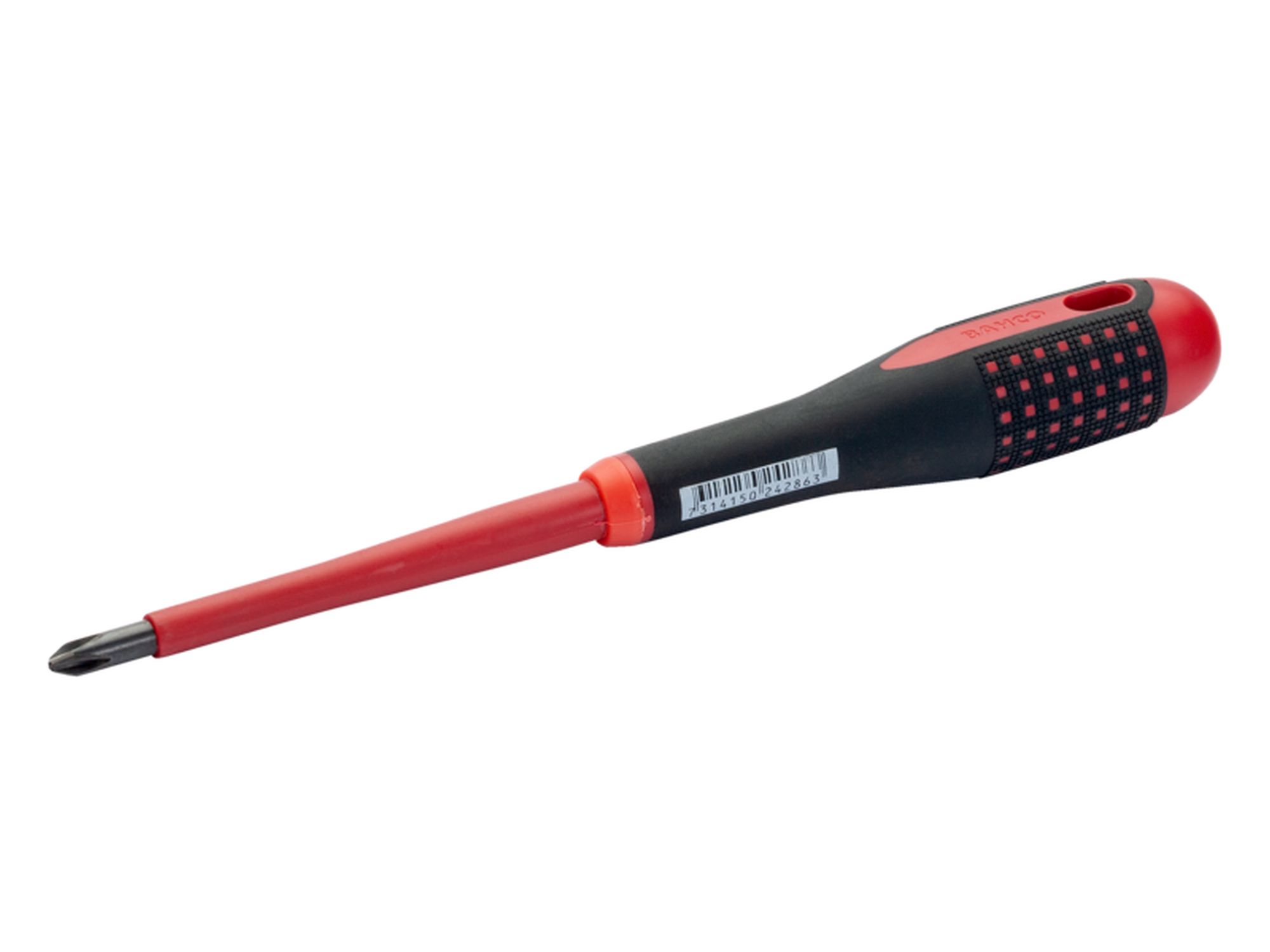 ERGO™ VDE Insulated Phillips Screwdriver with 3-Component Handle PH0 x 20 mm x 75 mm