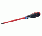 ERGO™ VDE Insulated Pozidriv Screwdriver with 3-Component Handle PZ0 x 20 mm x 75 mm
