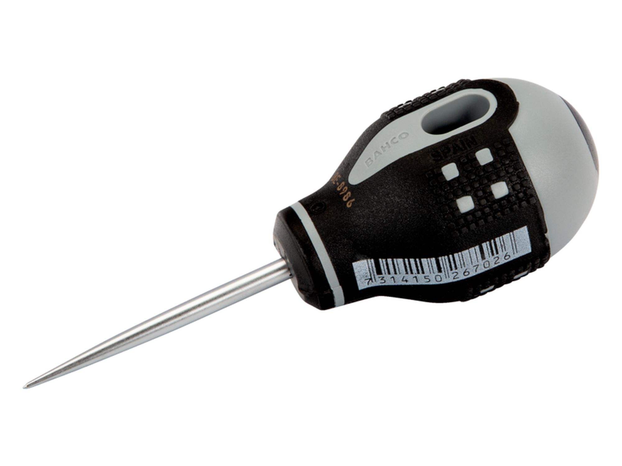 Punzón redondo ERGO™ con mango de goma Stubby (6 x 50 mm)