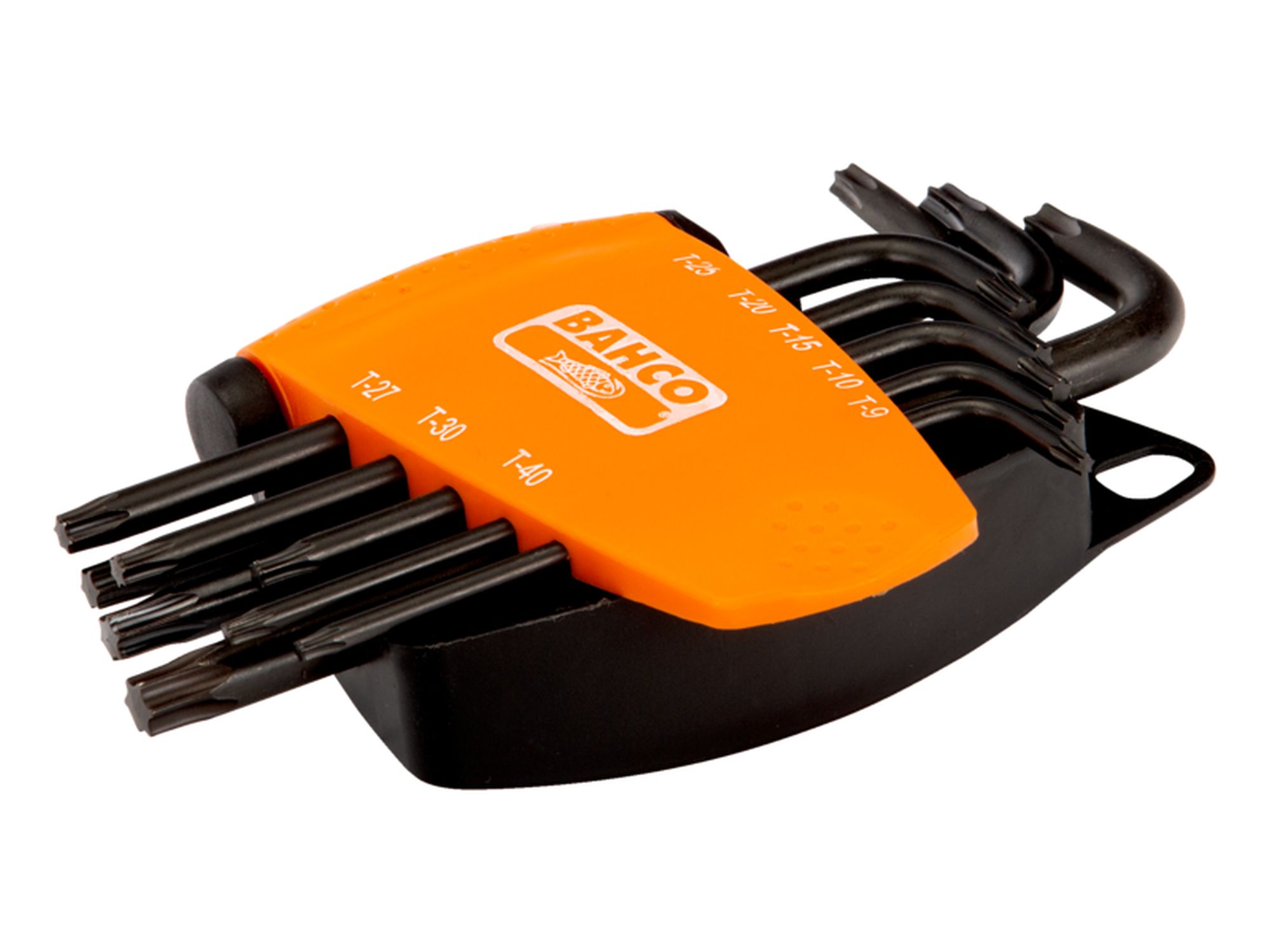 Juego de 8 llaves tipo allen hexagonales TORX® largas y fosfatadas, T9-T40