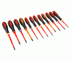 Juego de destornilladores aislados VDE Slim ERGO™ con mango de tres componentes, 12 mm: 12 unidades