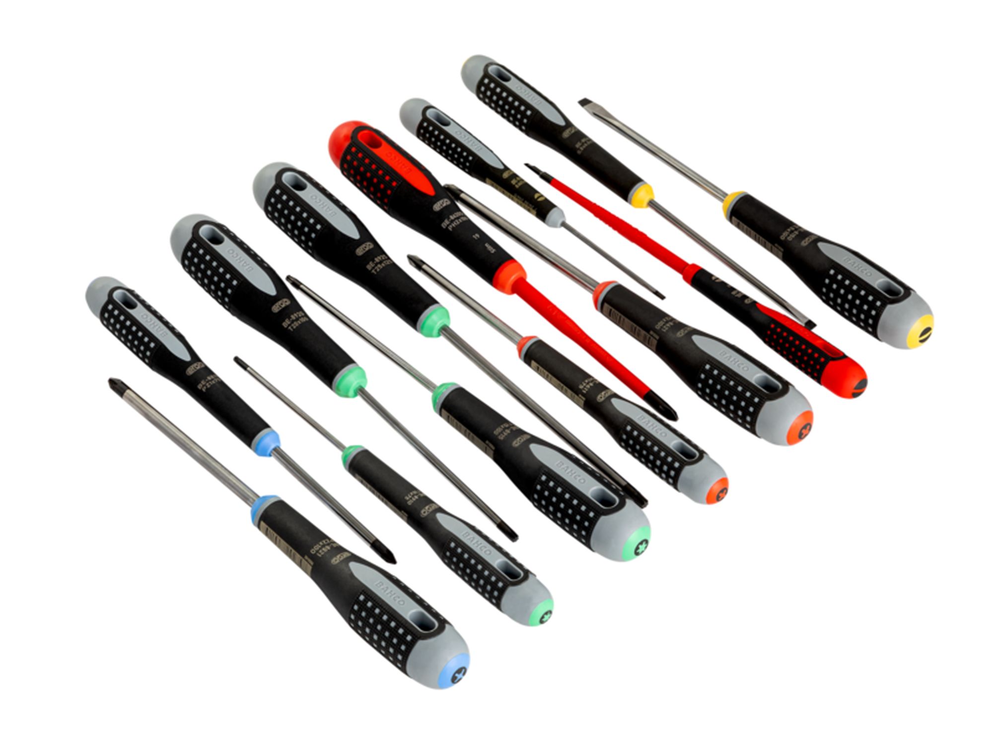 ERGO™ Slotted/Phillips/Pozidriv/TORX® Screwdriver Set with Rubber Grip - 13 Pcs 