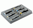 Juego de destornilladores ranurados/Pozidriv de acero inoxidable ERGO™ (6 unidades)