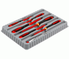 Juego de destornilladores ranurados y Phillips aislados VDE ERGO™ con mango de tres componentes (7 piezas)