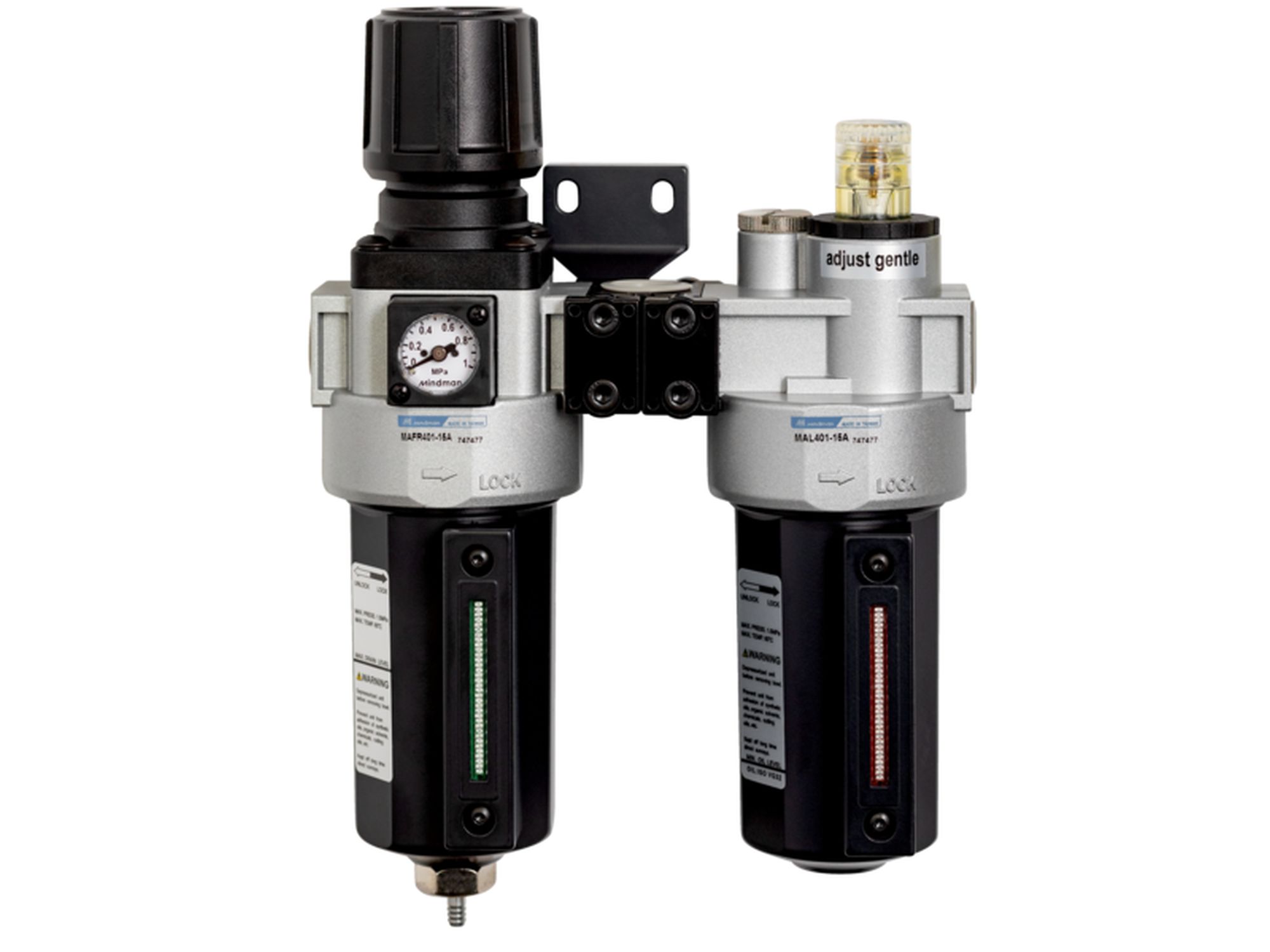 Unidad de filtro regulador y lubricador de 1/2