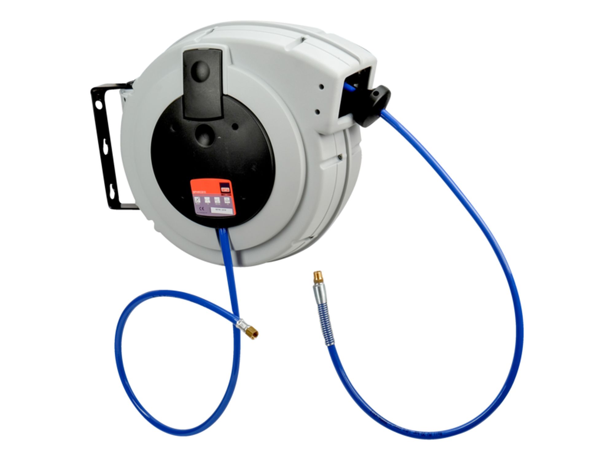 Carrete enrollador de aire comprimido