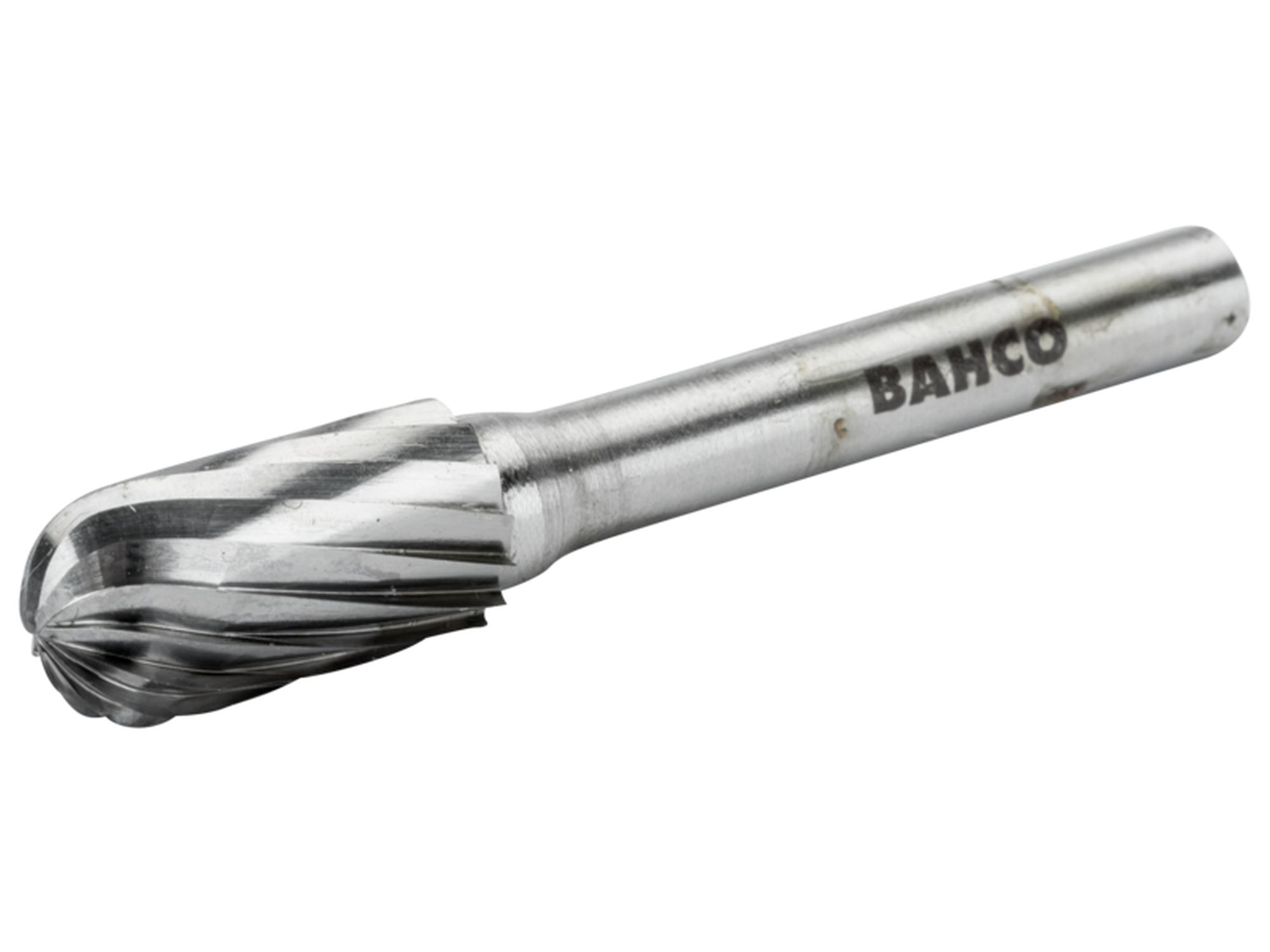 Lima rotativa cilíndrica de punta redonda, de carburo de tungsteno, 6 x 16 mm, para metal, con corte fino (24 DPP, 6 mm)