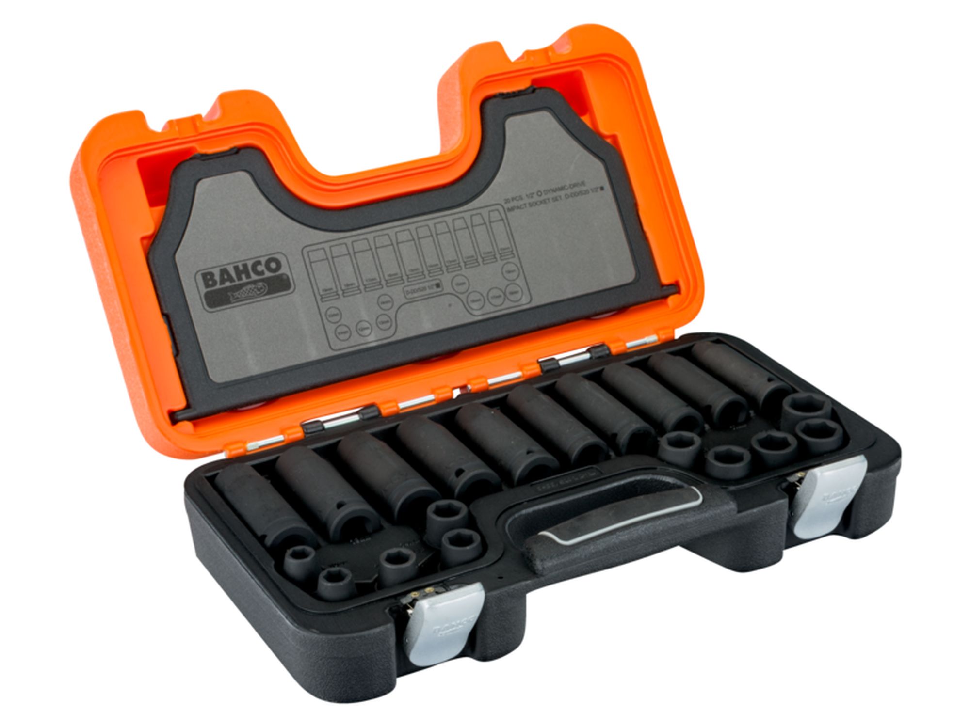 Juego de vasos de impacto combinados, fosfatados, con cuadradillo de 1/2