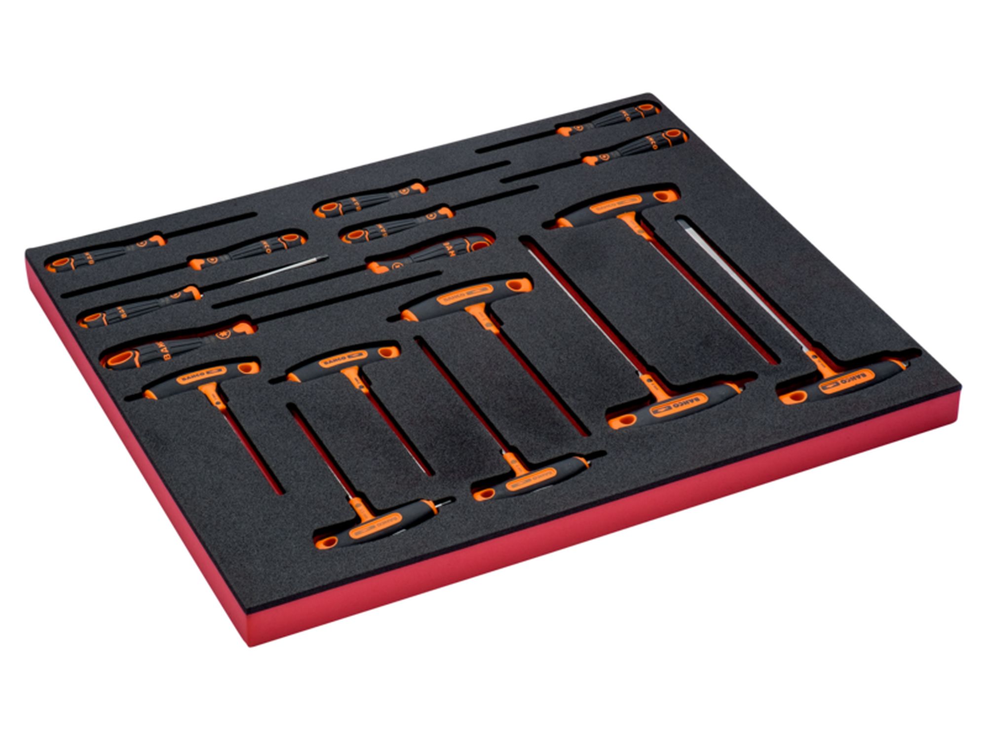 Juego de destornilladores en bandeja de foam 3/3 Fit&Go, 17 unidades