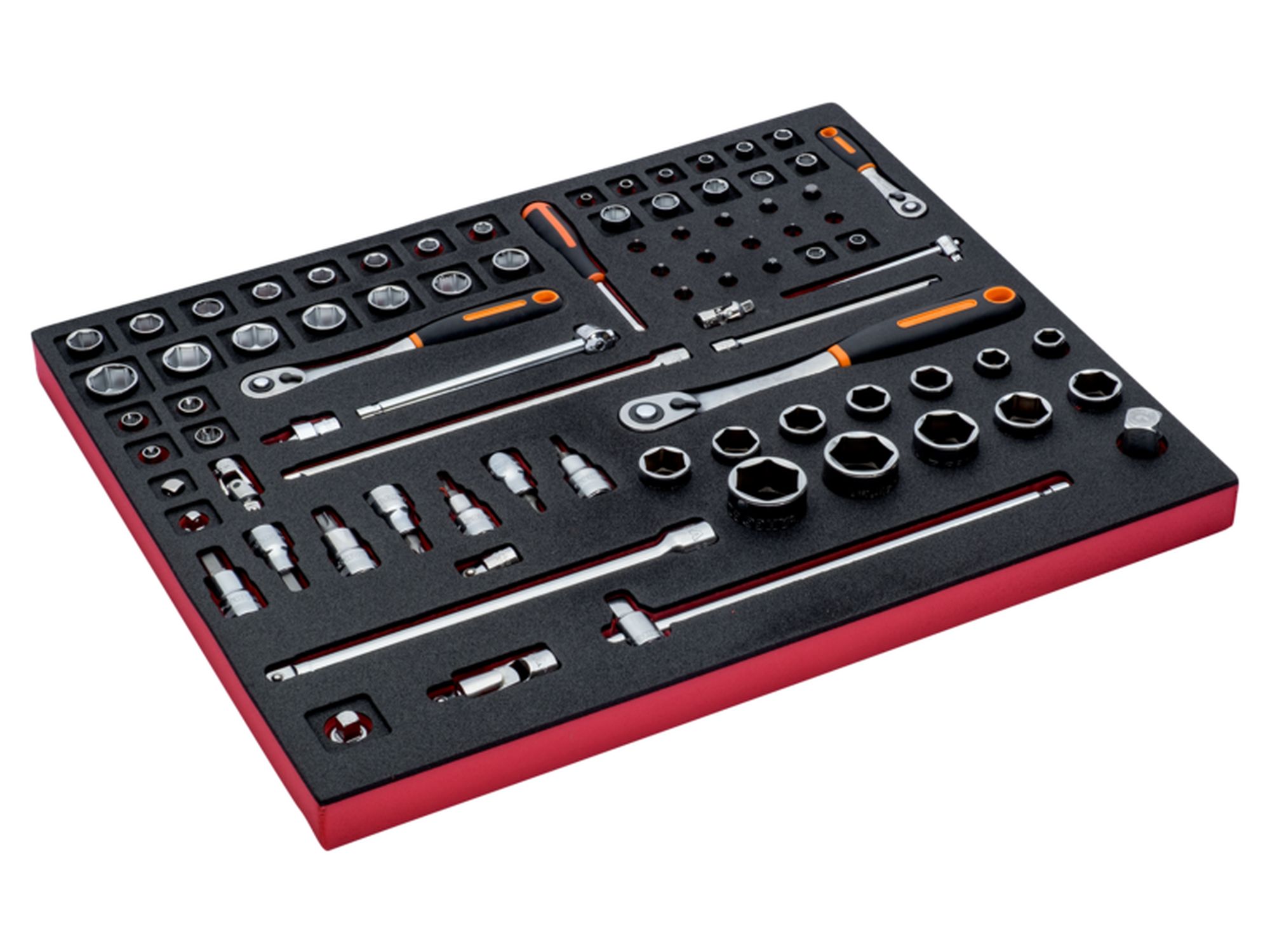 Juego de carraca con cabeza tipo pera/redonda y vasos de 1/4