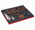 Juego de alicates en bandeja de foam 3/3 Fit&Go (12 piezas)