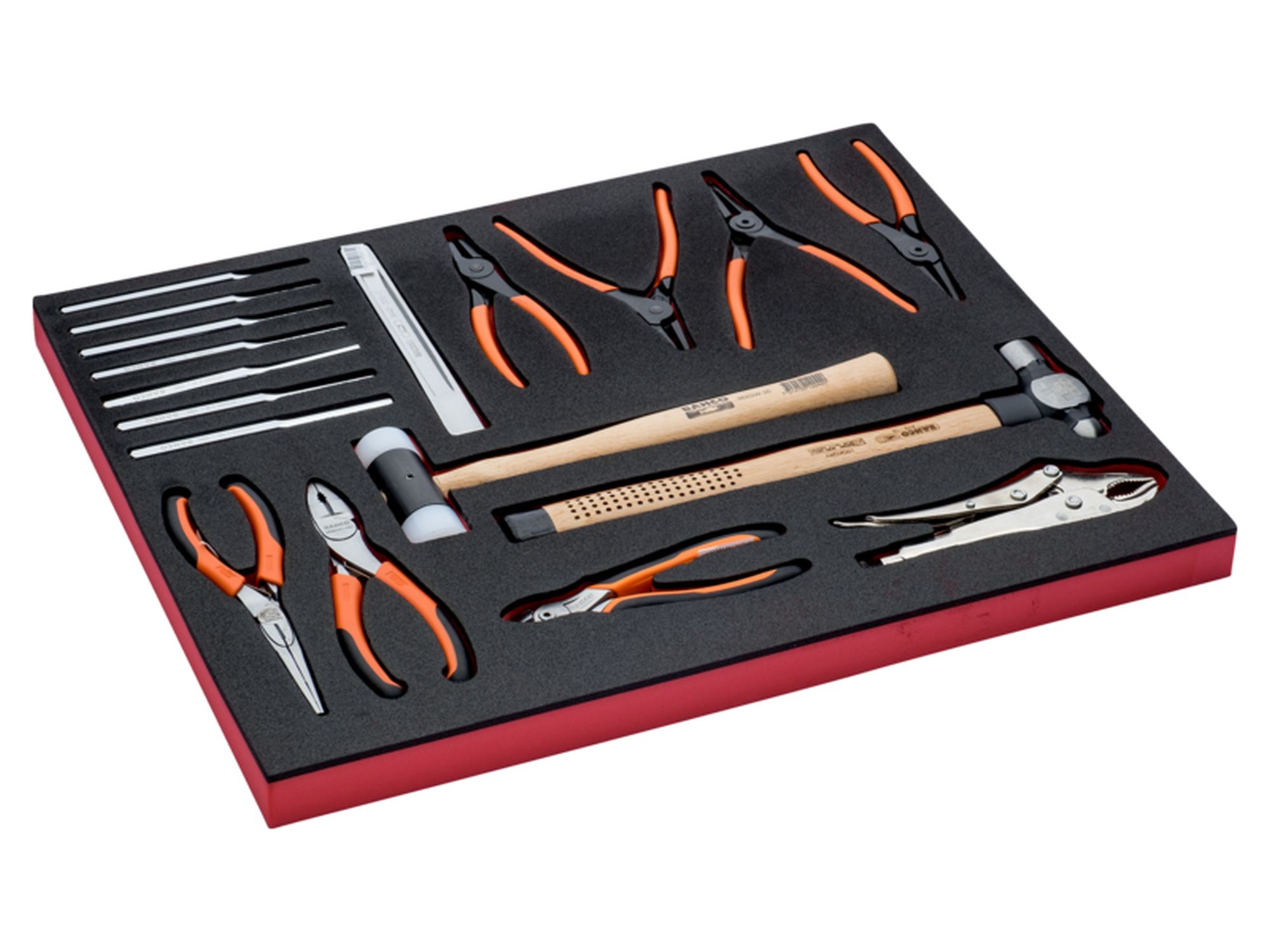 Juego de alicates de automoción en bandeja de foam 3/3 Fit&Go (18 piezas)