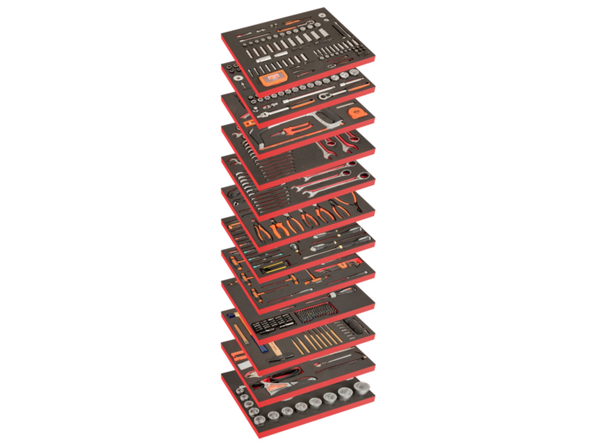 General Purpose 12 Foam Toolkit - 560 Pcs