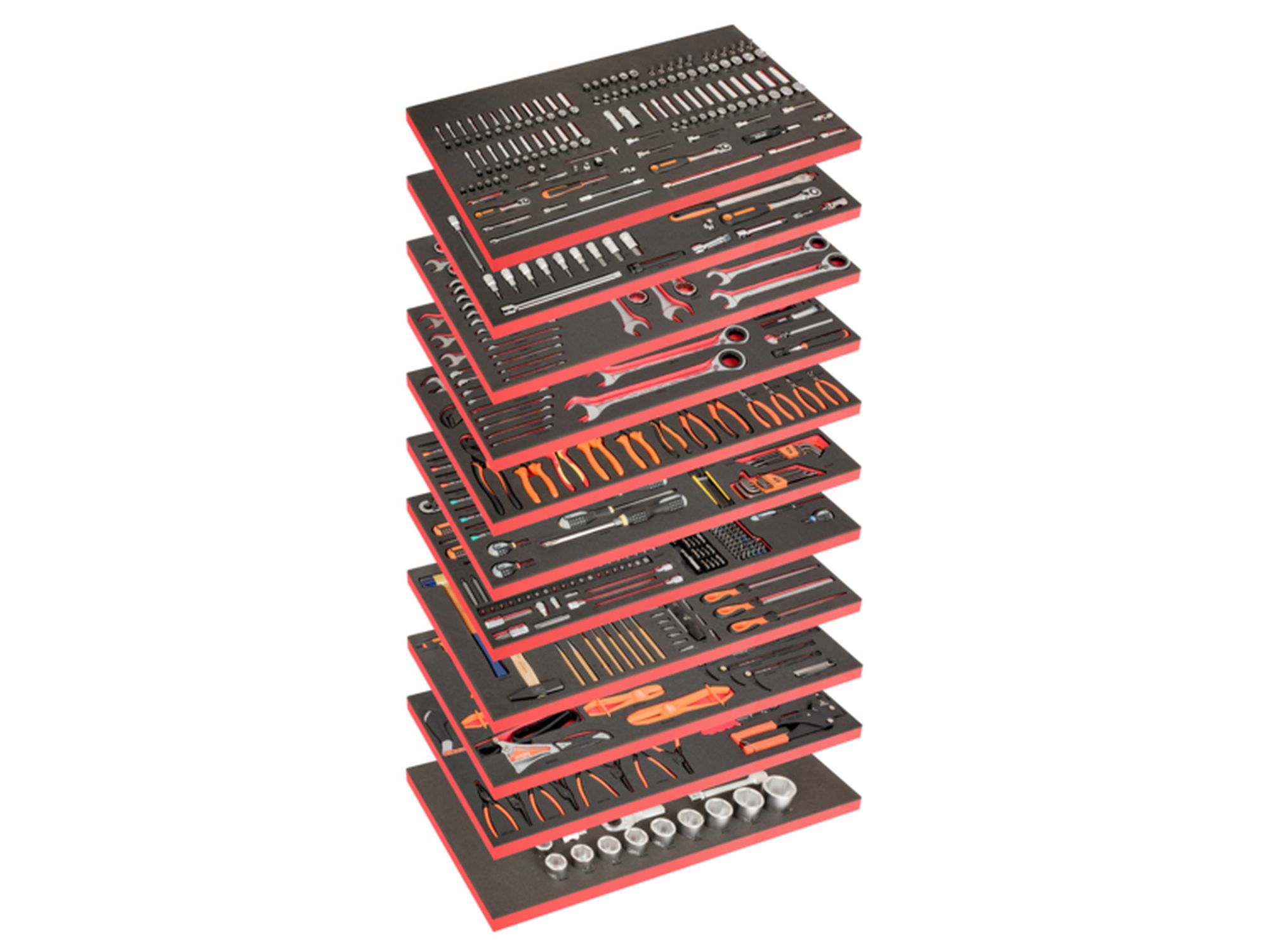 General Purpose 11 Foam Toolkit - 758 Pcs