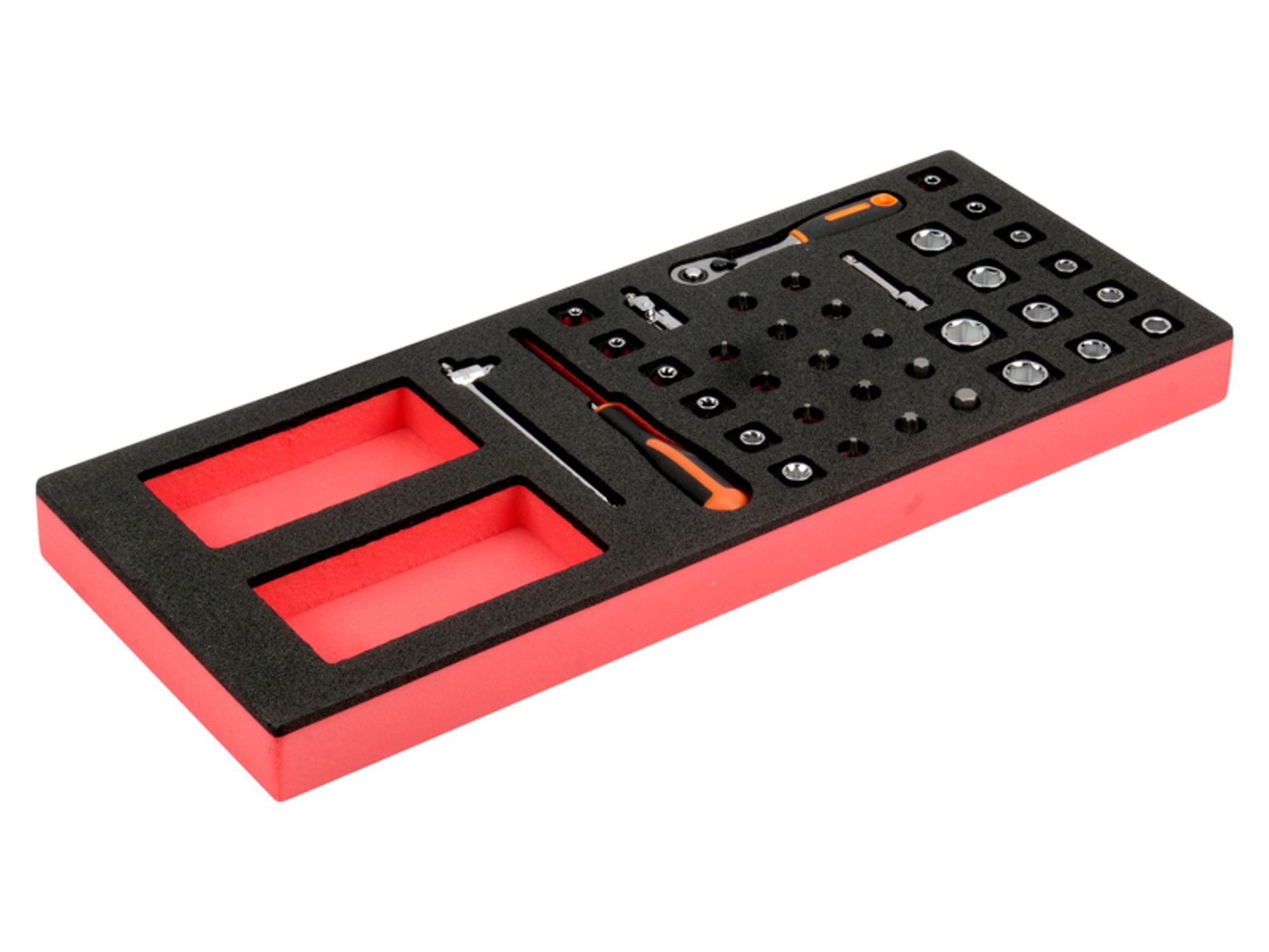 Juego de carraca de cabeza tipo pera y vasos de 1/4