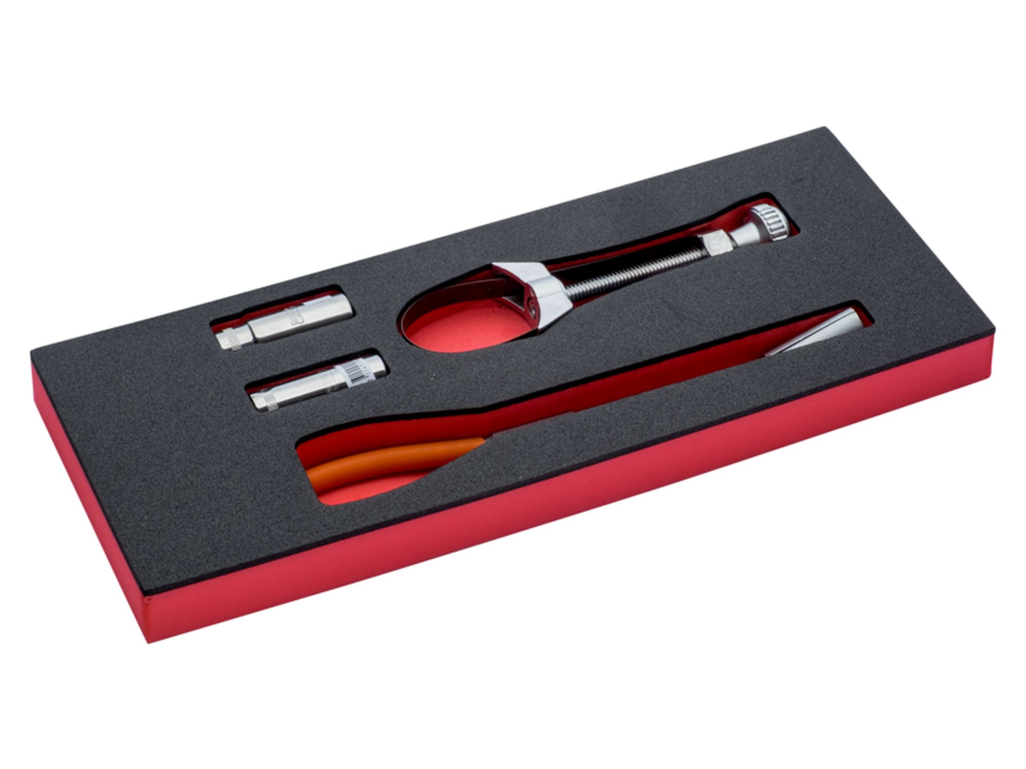 Juego de alicates y vasos para bujías en bandeja de foam 1/3 Fit&Go (4 piezas)