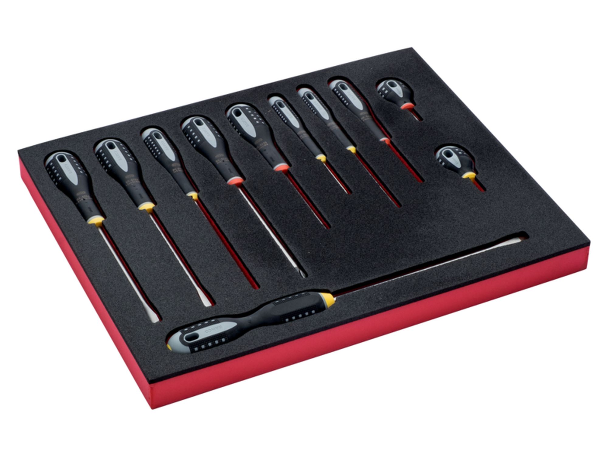 Juego de destornilladores Phillips en bandeja de foam 2/3 Fit&Go (11 piezas)