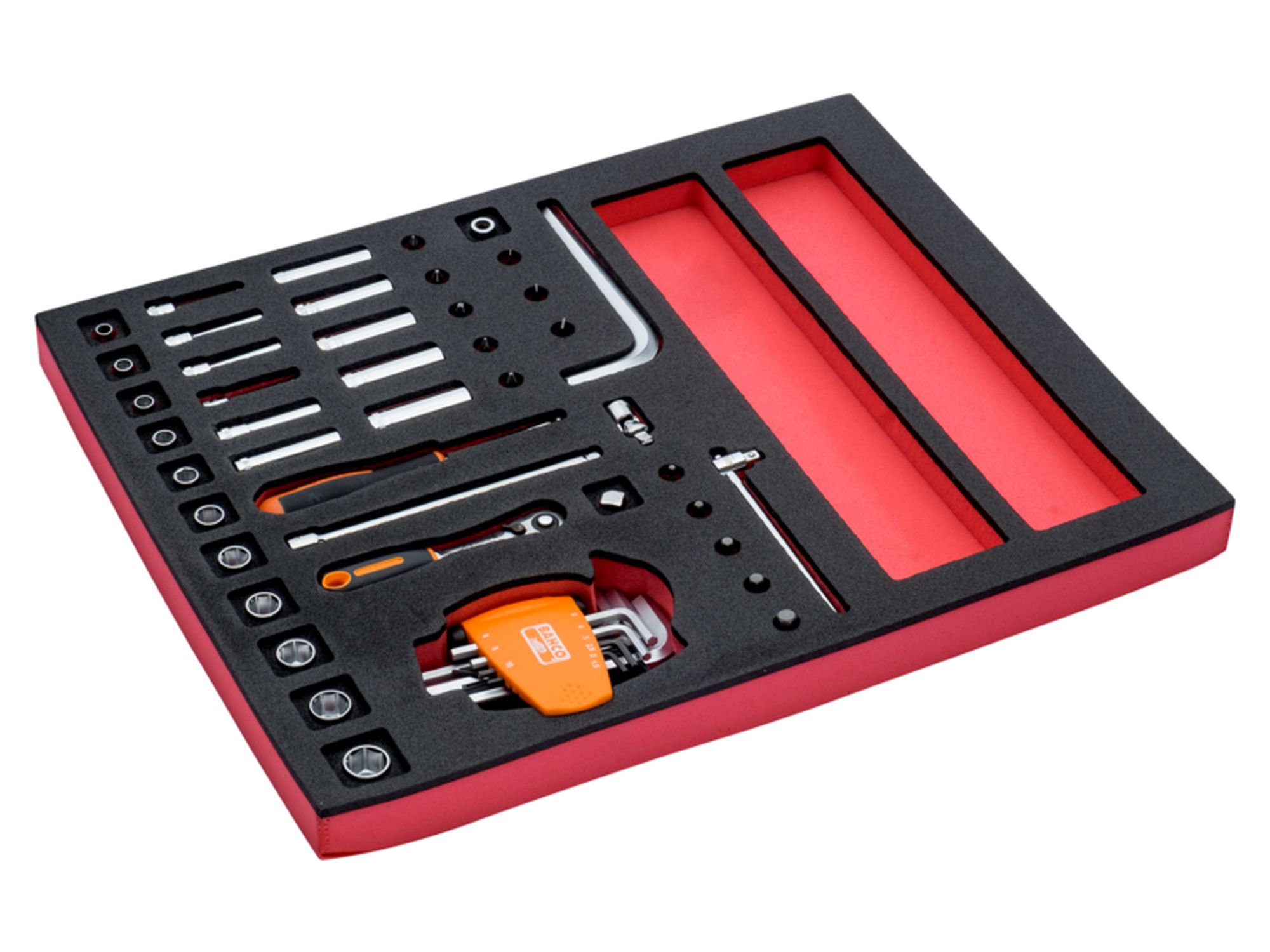 Juego de carraca de cabeza tipo pera y vasos de 1/4