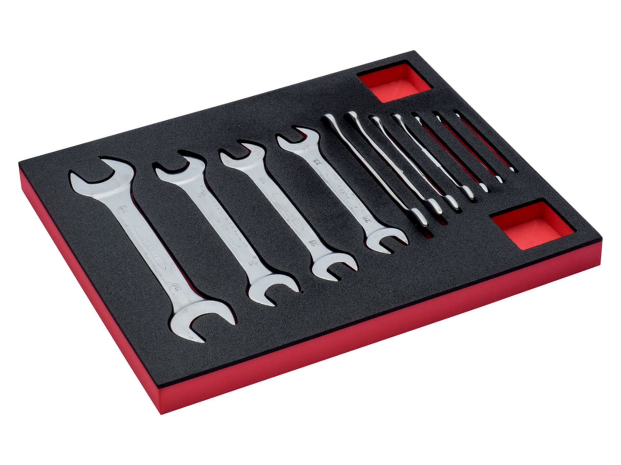 Juego de llaves fijas de dos bocas en bandeja de foam 2/3 Fit&Go (11 piezas)