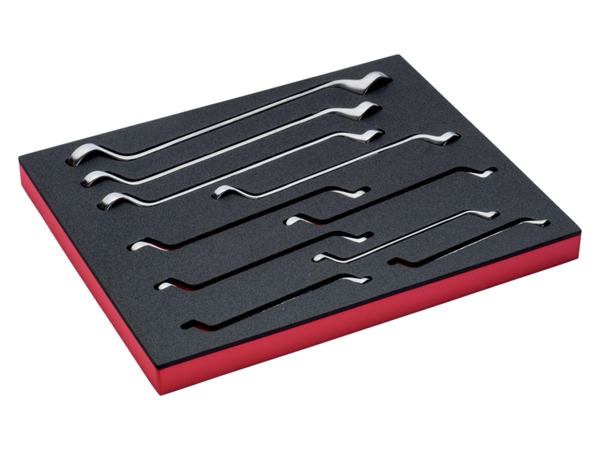 Juego de llaves de estrella acodadas de dos bocas en bandeja de foam 2/3 Fit&Go (10 piezas)