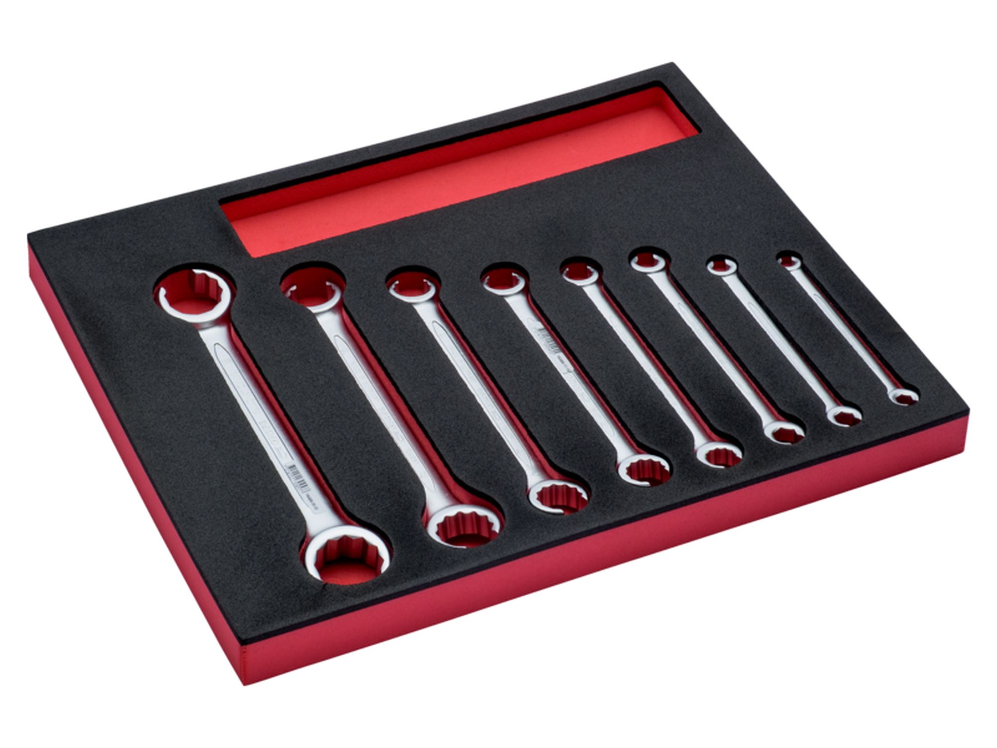 Juego de llaves para racores en bandeja de foam 2/3 Fit&Go (8 piezas)