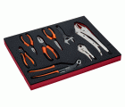 Juego de alicates y llaves en bandeja de foam 2/3 Fit&Go (8 piezas)